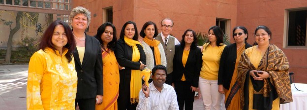 Graham with the team of the British Council, India after Graham’s speech in Delhi.